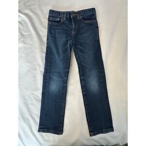 Lucky Brand Boys Classic Straight Jeans Dark Wash Adjustable Waist‎ Size 7